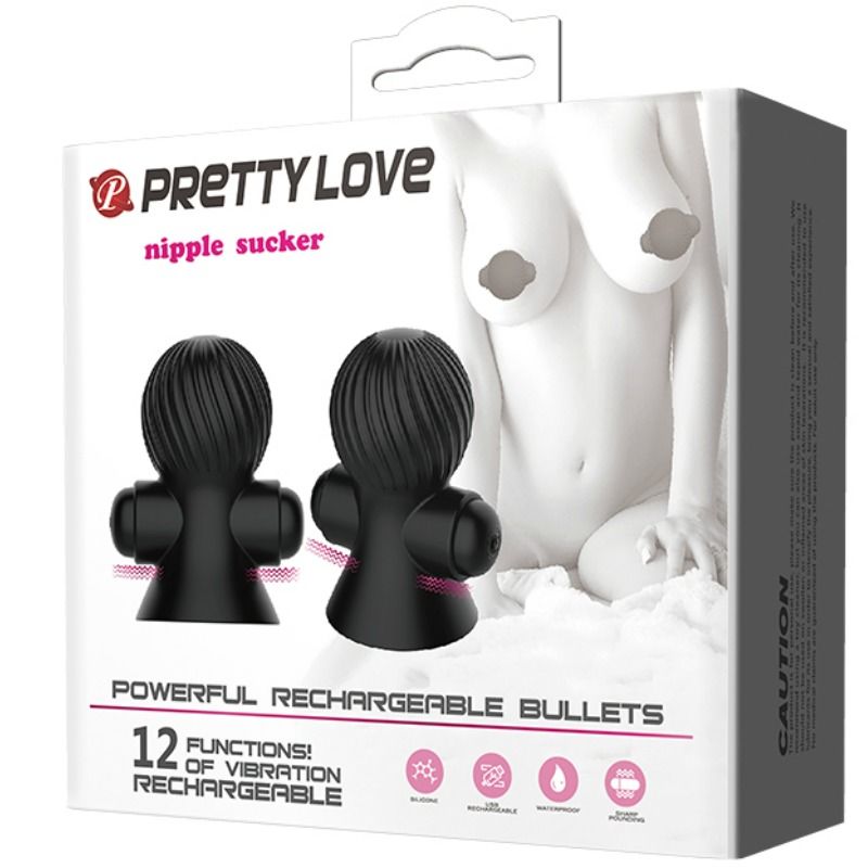 PRETTY LOVE - NIPPELSTIMULATOREN 12 VIBRATIONSMODI - Sexotim