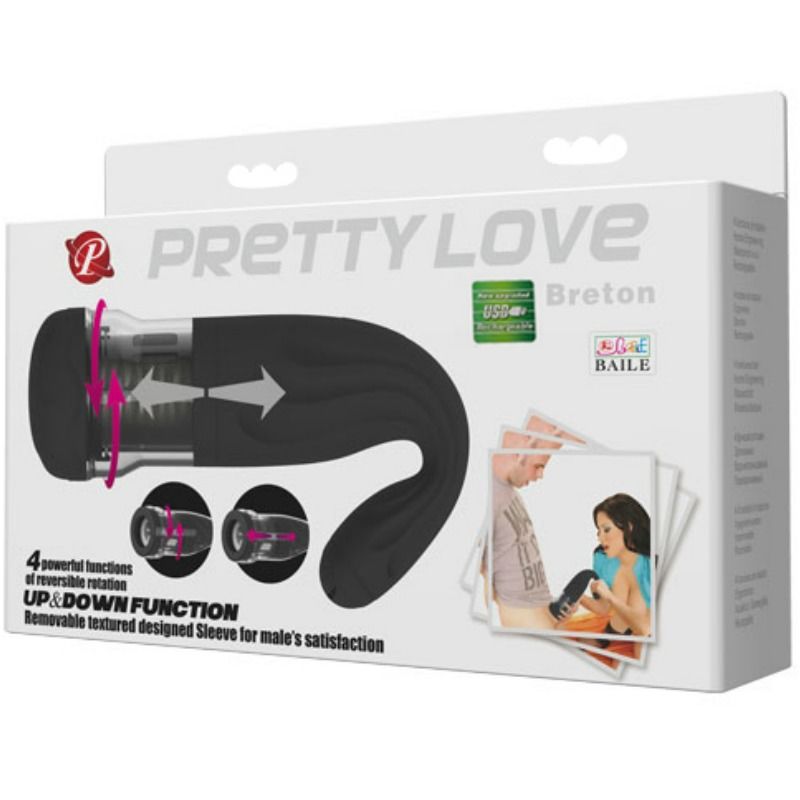 PRETTY LOVE - BRETON MULTIFUNKTIONS-WIEDERAUFLADBARER MASTURBATOR - Sexotim