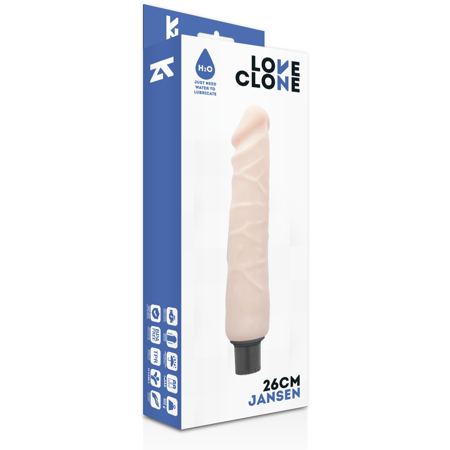 LOVECLONE - JANSEN SELBSTGLEITEND VIBRATOR 26 CM x 4.2 CM - Sexotim