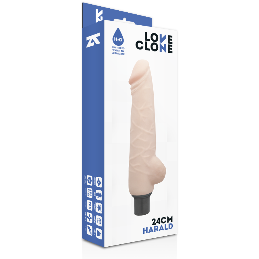 LOVECLONE - HARALD SELBSTGLEITEND VIBRATOR 24 CM x 4 CM - Sexotim