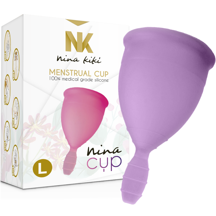 NINA KIKÍ - MENSTRUAL CUP LILA - GRÖSSE L - Sexotim