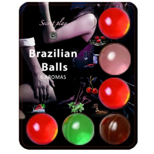 SECRETPLAY - BRAZILLIAN BALLS GLEITMITTEL HEISSE BÄLLE 6 EINHEITEN - Sexotim