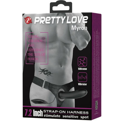 PRETTY LOVE - MYRON STRAP-ON MIT VIBRATION UND HOHLDILDO - Sexotim