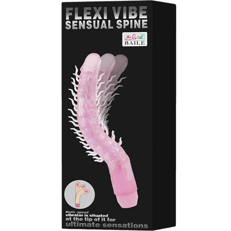 BAILE - FLEXI VIBE SENSUAL SPINE BIEGBARER VIBRIERDILDO FLIEDER 23.5 CM - Sexotim