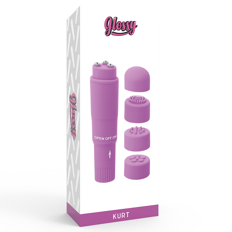 GLOSSY - KURT POCKET MASSAGER LILA - Sexotim