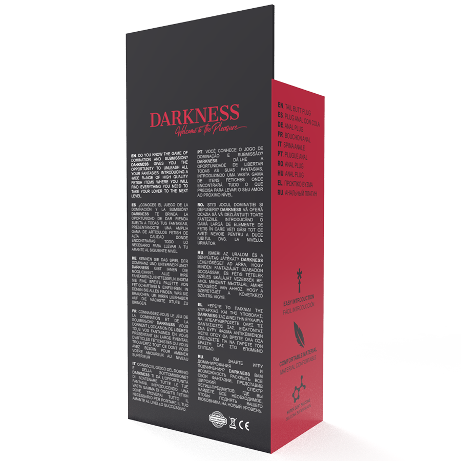 DARKNESS - ANALPLUG 28 CM SCHWARZES SILIKON - Sexotim