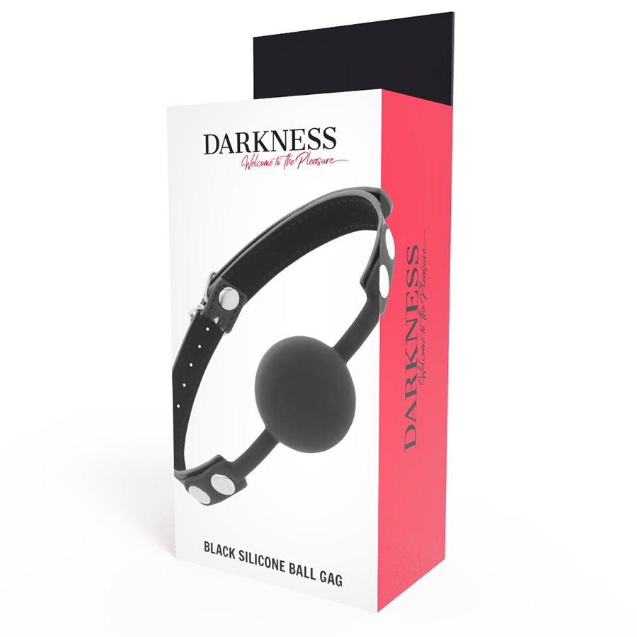 DARKNESS - KNEBEL AUS SCHWARZEM SILIKON - Sexotim