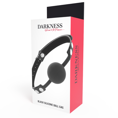 DARKNESS - KNEBEL AUS SCHWARZEM SILIKON - Sexotim