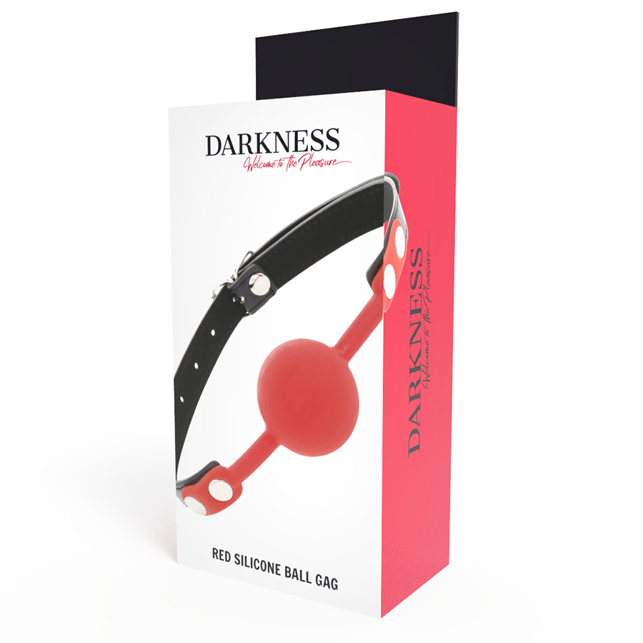 DARKNESS - KNEBEL AUS ROTEM SILIKON - Sexotim