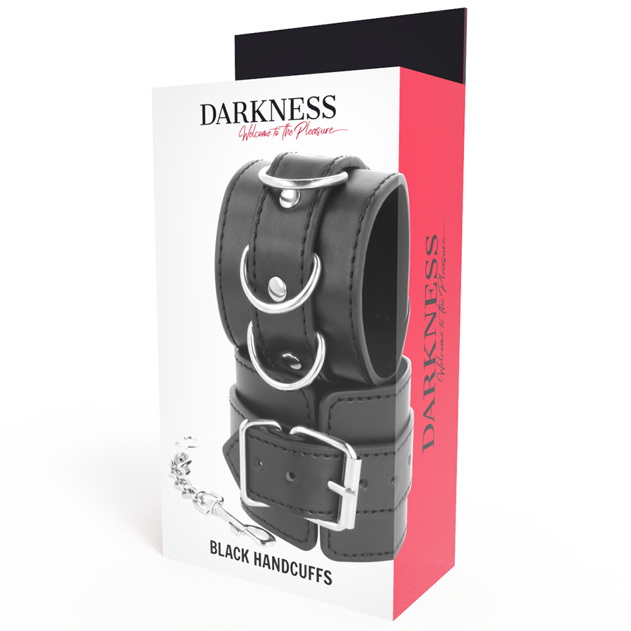 DARKNESS - SCHWARZE HANDSCHELLEN - Sexotim