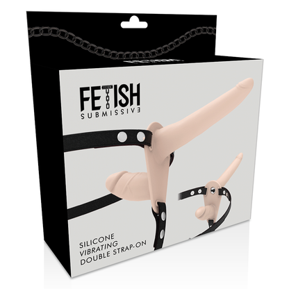 FETISH SUBMISSIVE HARNESS - FLESH UP VIBRATOR MIT DOPPELPENETRATION - Sexotim