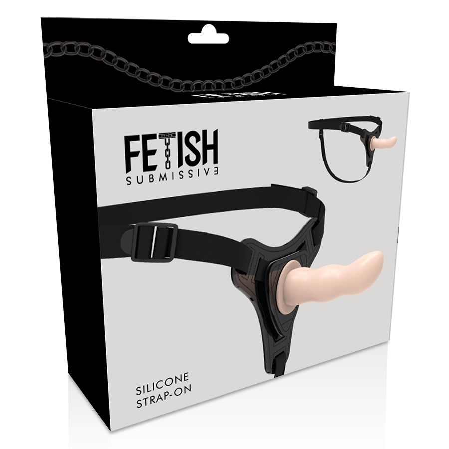 FETISH SUBMISSIVE HARNESS - FLEISCH-SILIKON-G-SPOT 12,5 CM - Sexotim