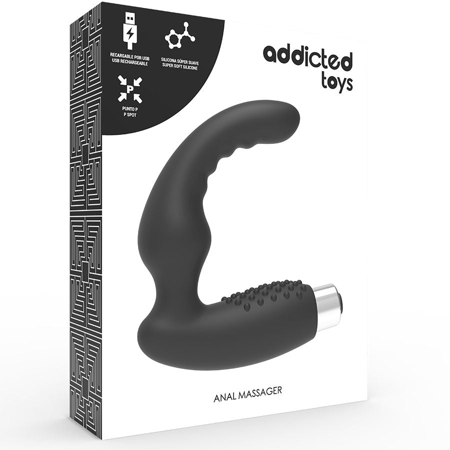 ADDICTED TOYS - PROSTATIC VIBRATOR WIEDERAUFLADBARES MODELL 2 - SCHWARZ - Sexotim