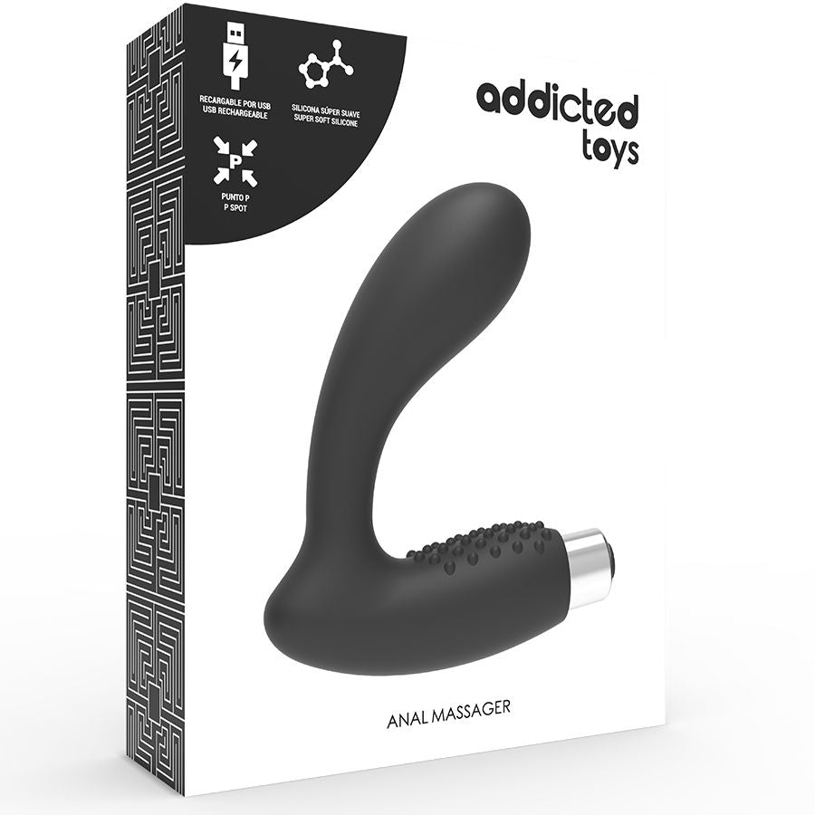 ADDICTED TOYS - PROSTATISCHER VIBRATOR WIEDERAUFLADBAR. MODELL 5 - SCHWARZ - Sexotim