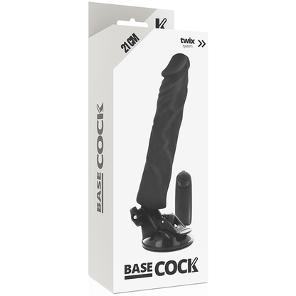 BASECOCK - REALISTISCHER VIBRATOR MIT FERNBEDIENUNG NATÜRLICHER 21 CM -O- 4 CM - Sexotim