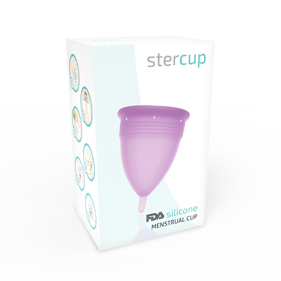 STERCUP - FDA SILIKON-MENSTRUALCUP FLIEDER - GRÖSSE L - Sexotim