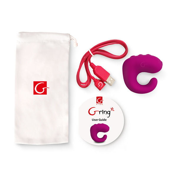 G-VIBE - SPASSSPIELZEUG GRING VIBRATOR RING XL SÜSSE HIMBEERE - Sexotim