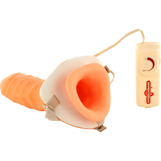 SEVEN CREATIONS - HOHLES VERSTELLBARES HARNESS MIT VIBRATOR - Sexotim
