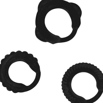 ADDICTED TOYS - C-RING-SET SCHWARZ - Sexotim