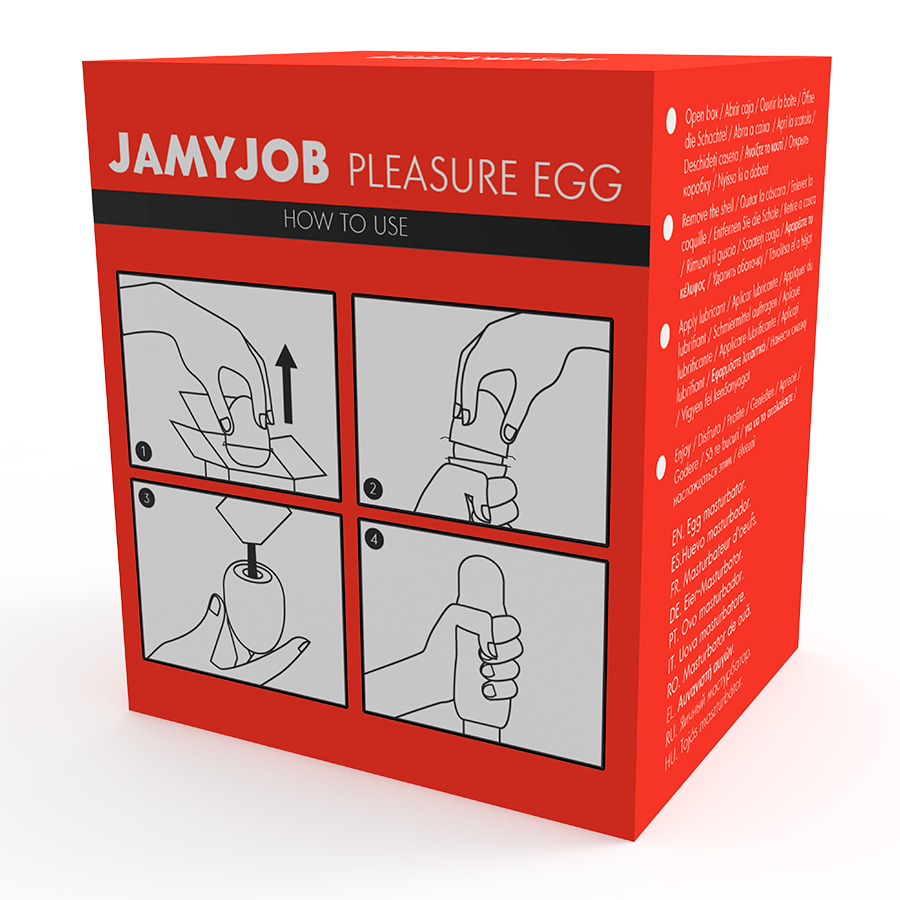 JAMYJOB - EGG MASTURBATOR ROTE VERSION DISKRETT - Sexotim