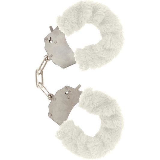 TOYJOY - FURRY FUN CUFFS BONDAGE WEISS - Sexotim