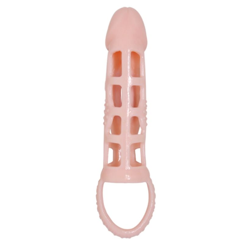 BAILE - PENIS EXTENDER COVER MIT VIBRATION UND NATÜRLICHEM GURT 13.5 CM - Sexotim