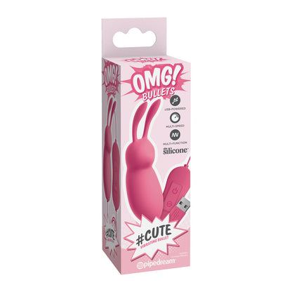 OMG - CUTE RABBIT LEISTUNGSFÄHIGER ROSA VIBRATOR USB - Sexotim