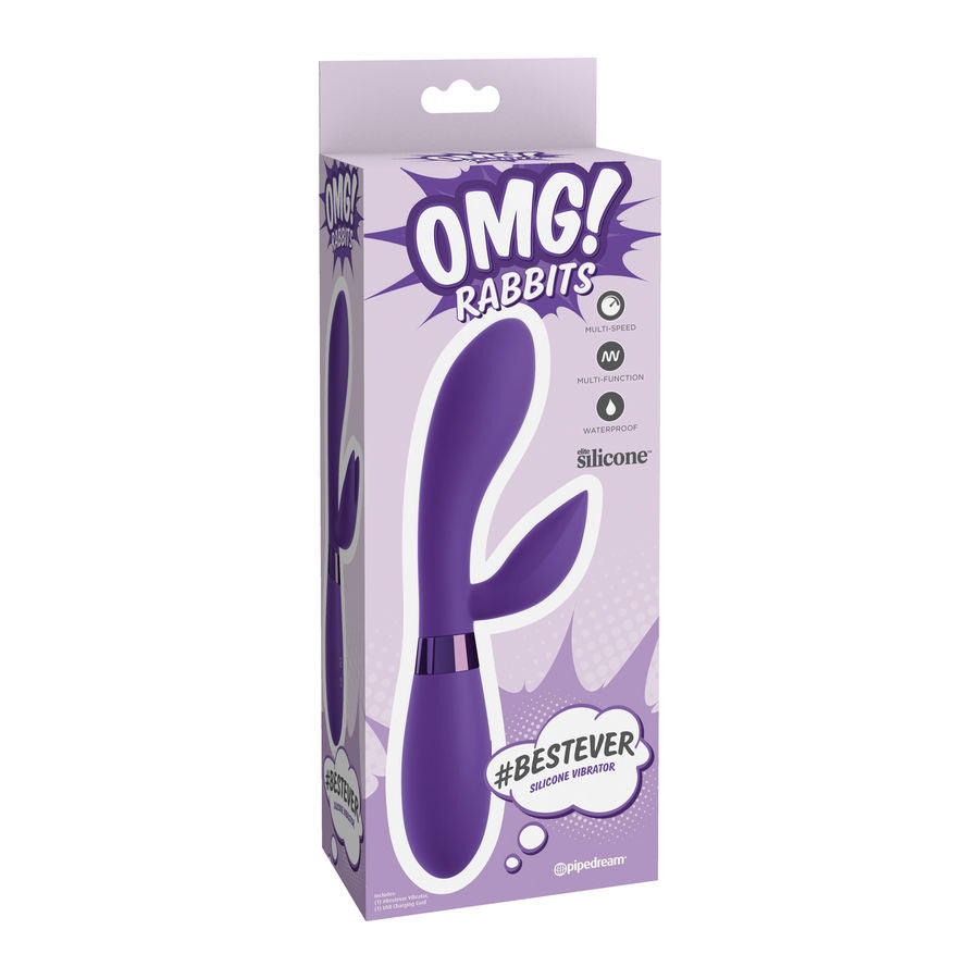 OMG - BESTEVER SILICONE VIBRATOR LILAC - Sexotim