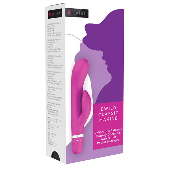 B SWISH - BWILD CLASSIC MARINE RABBIT VIBRATOR CERISE - Sexotim