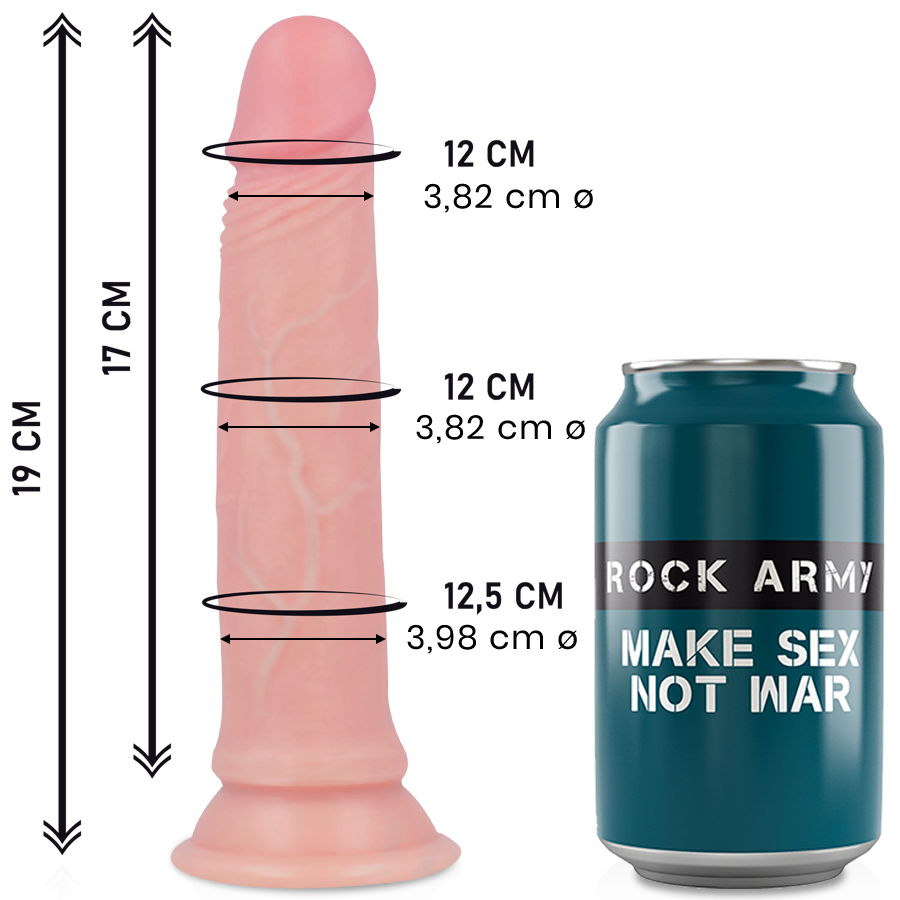 ROCKARMY - LIQUID SILICONE PREMIUM AVENGER REALISTIC 19 CM -O- 3.98 CM - Sexotim