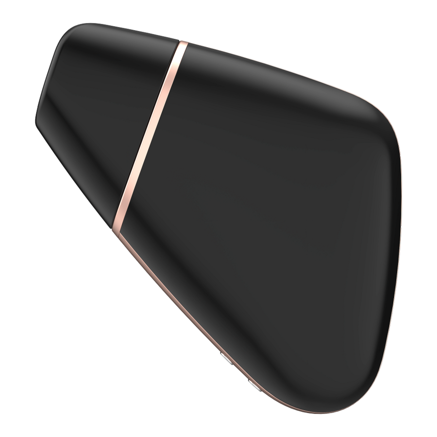 SATISFYER - LOVE TRIANGLE STIMULATOR & VIBRATOR SCHWARZ - Sexotim