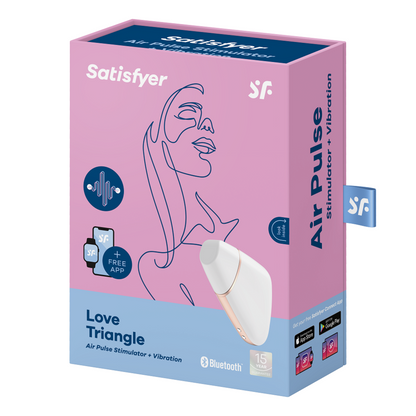 SATISFYER - LOVE TRIANGLE STIMULATOR & VIBRATOR SCHWARZ - Sexotim