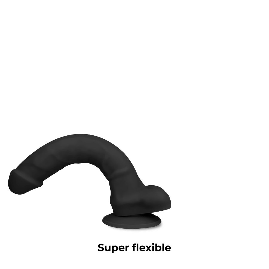 COCK MILLER - SILIKON DICHTE COCKSIL ARTIKULIERBAR SCHWARZ 24 CM - Sexotim