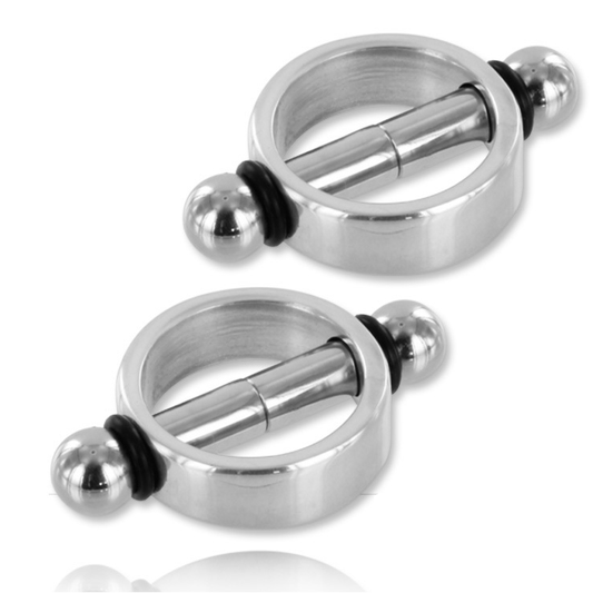 METAL HARD - MAGNETISCHE NIPPELSCHELLEN PAAR - Sexotim
