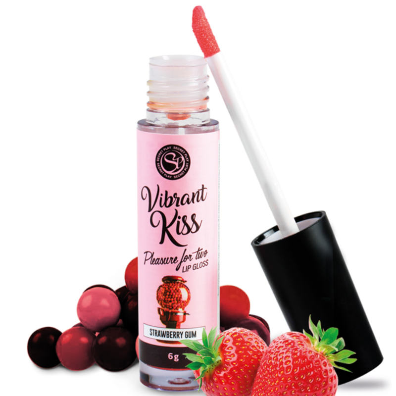 SECRETPLAY - LIP GLOSS VIBRANT KISS STRAWBERRY GUM - Sexotim