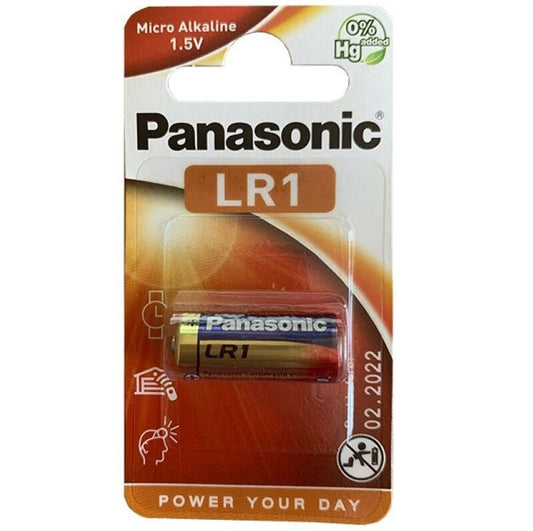 PANASONIC - ALKALINE BATTERY LR1 1.5V BLISTER 1 EINHEIT - Sexotim