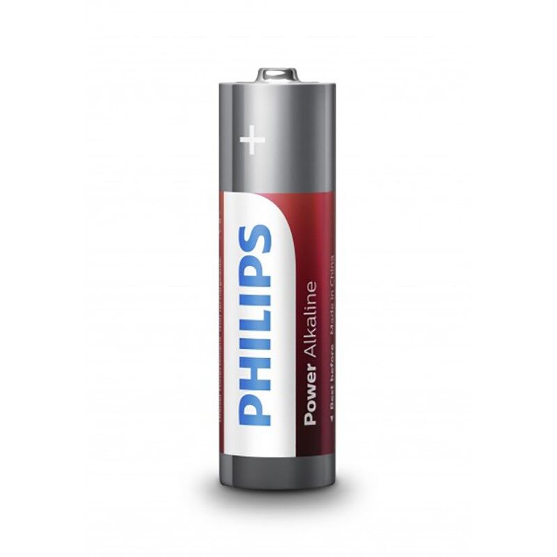 PHILIPS - POWER ALKALINE BATTERIE AA LR6 BLISTER * 4 - Sexotim