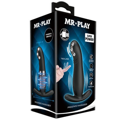 MR PLAY - WIEDERAUFLADBARES SCHWARZES PROSTATAMASSAGER - Sexotim