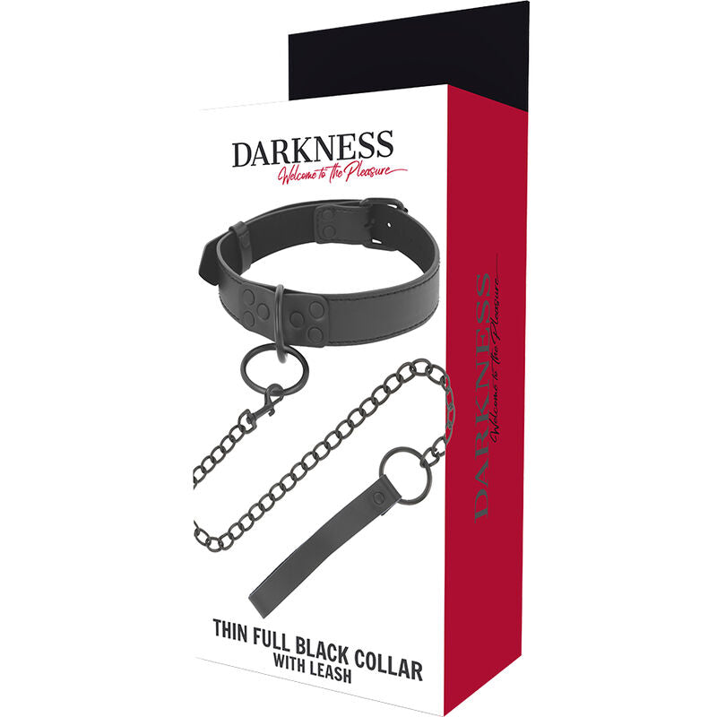 DARKNESS - SCHWARZE HALSKETTE MIT KETTE - Sexotim