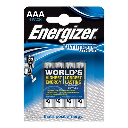 ENERGIZER - ULTIMATE LITHIUM AAA L92 LR03 1,5V *4 - Sexotim