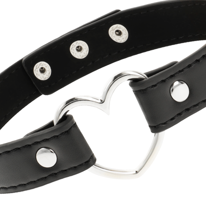 COQUETTE CHIC DESIRE - VEGANES LEDER-HALSKETTE-HERZ-ACCESSOIRE - Sexotim