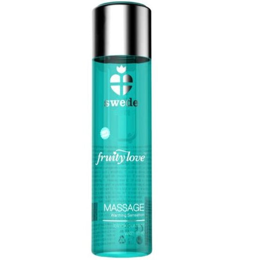 SWEDE - FRUITY LOVE MASSAGEÖL MIT WÄRMENDEM EFFEKT, SCHWARZE JOHANNISBEERE UND LIMETTE 60 ML - Sexotim