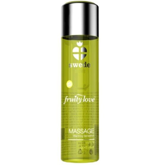 SWEDE - FRUITY LOVE MASSAGEÖL MIT WÄRMENDEM EFFEKT, VANILLE UND GOLDBIRNE 60 ML. - Sexotim