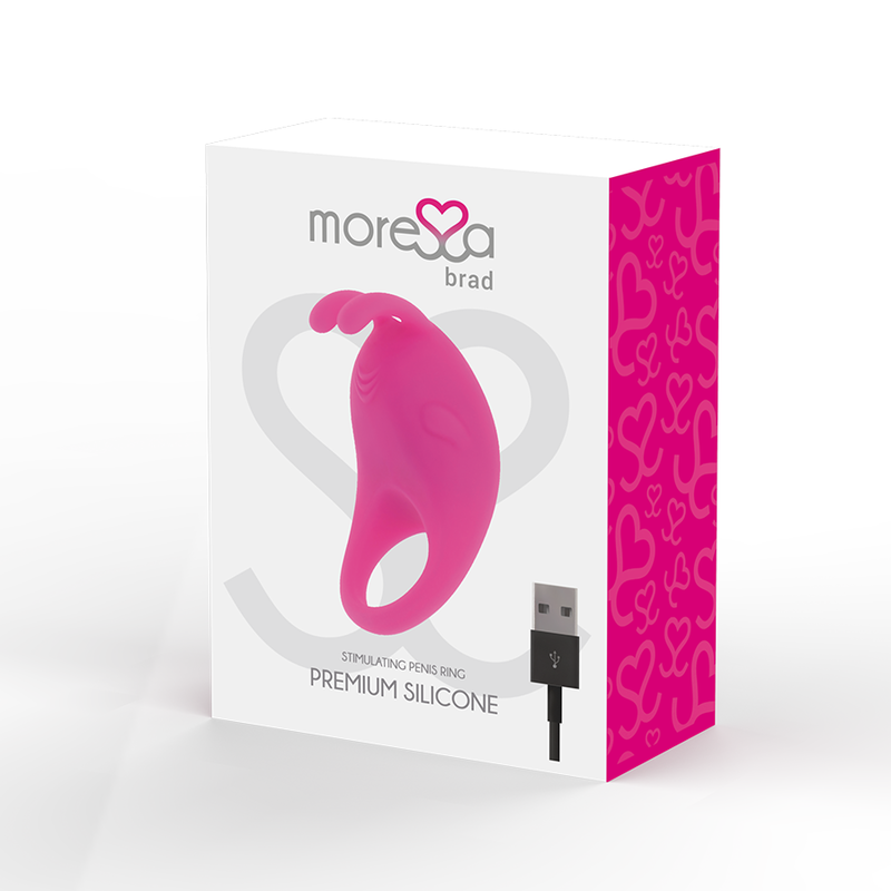 MORESSA - BRAD PREMIUM SILIKON WIEDERAUFLADBAR ROSA - Sexotim