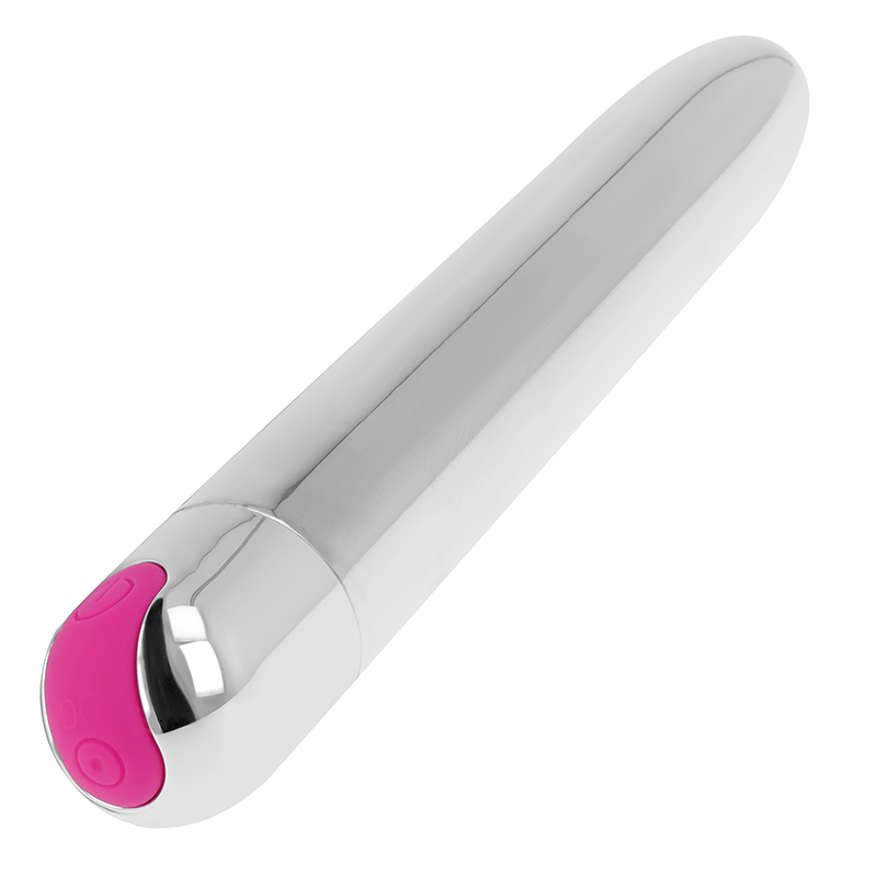 OHMAMA - WIEDERAUFLADBARER SILBERVIBRATOR 10 MODI 18,5 CM - Sexotim