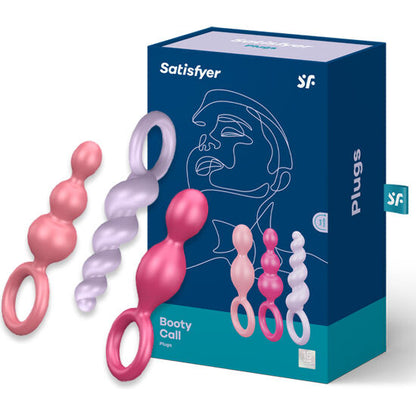 SATISFYER - ANALPLUGS SET 3 ST TRICOLOR - Sexotim