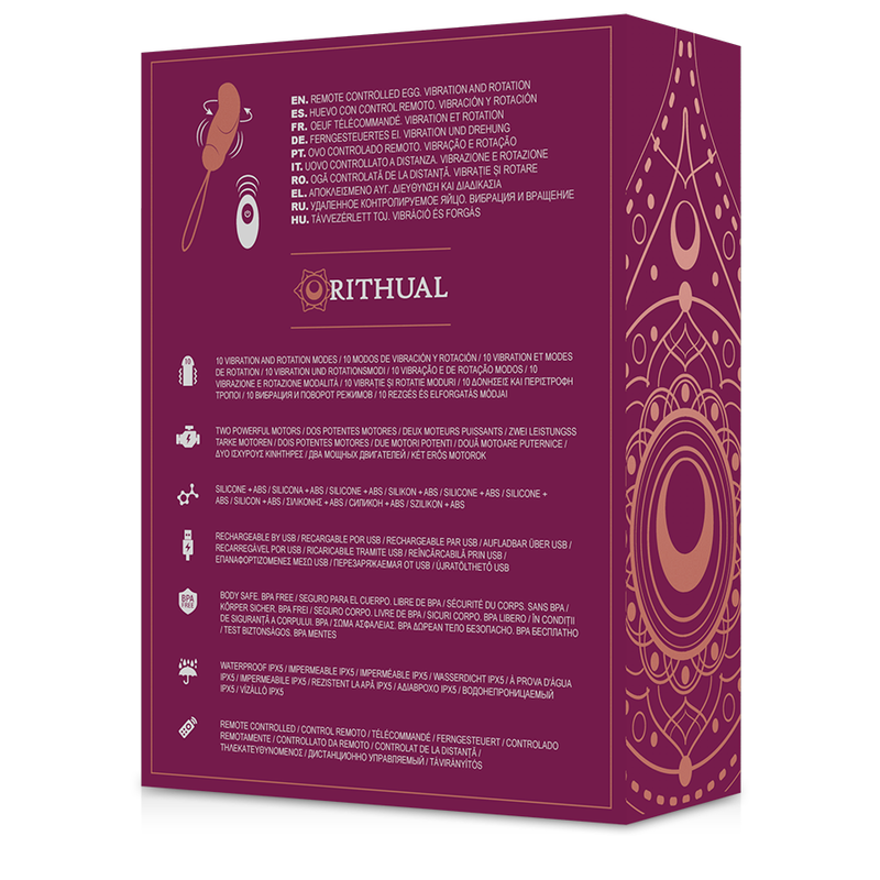 RITHUAL - ESHA EGG FERNBEDIENUNGSSYSTEM ROTATION + VIBRATION - Sexotim