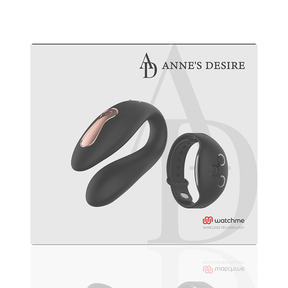 ANNE'S DESIRE - DUAL PLEASURE TECNOLOG A WATCHME BLACK - Sexotim