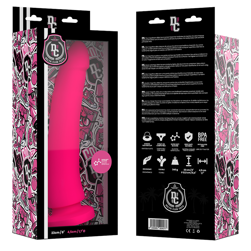 DELTA CLUB - TOYS ROSA DILDO MEDIZINISCHES SILIKON 23 CM -O- 4.5 CM - Sexotim