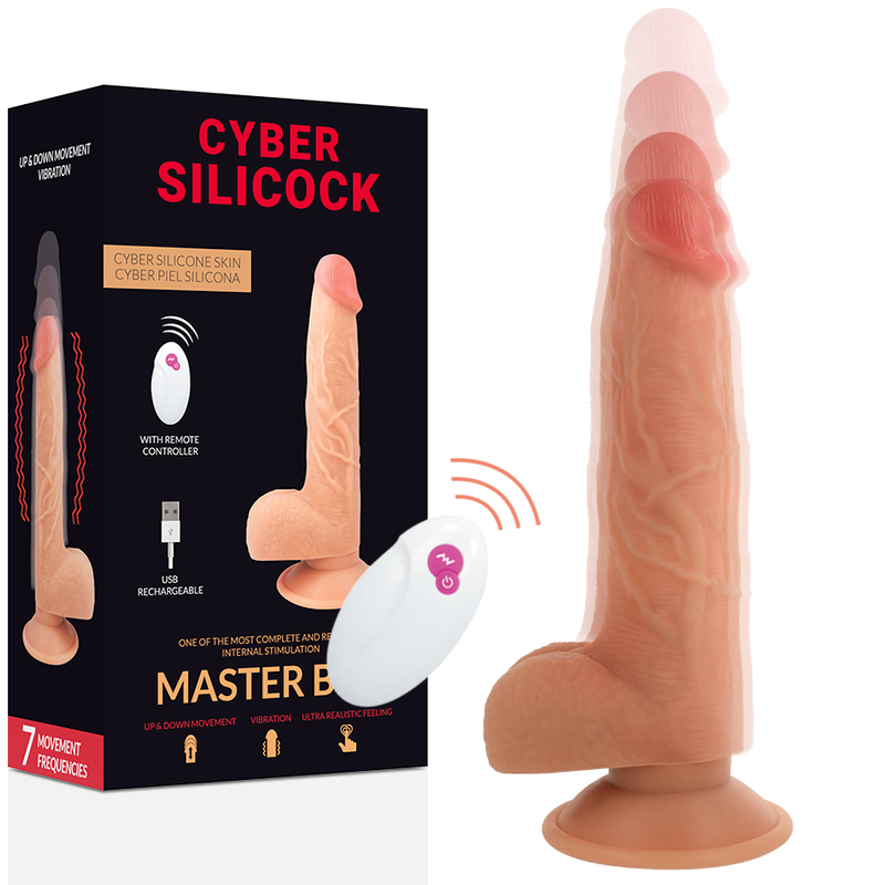 CYBER SILICOCK - FERNBEDIENUNG REALISTISCH MASTER BEN 23.88 CM -O- 4.3 CM - Sexotim